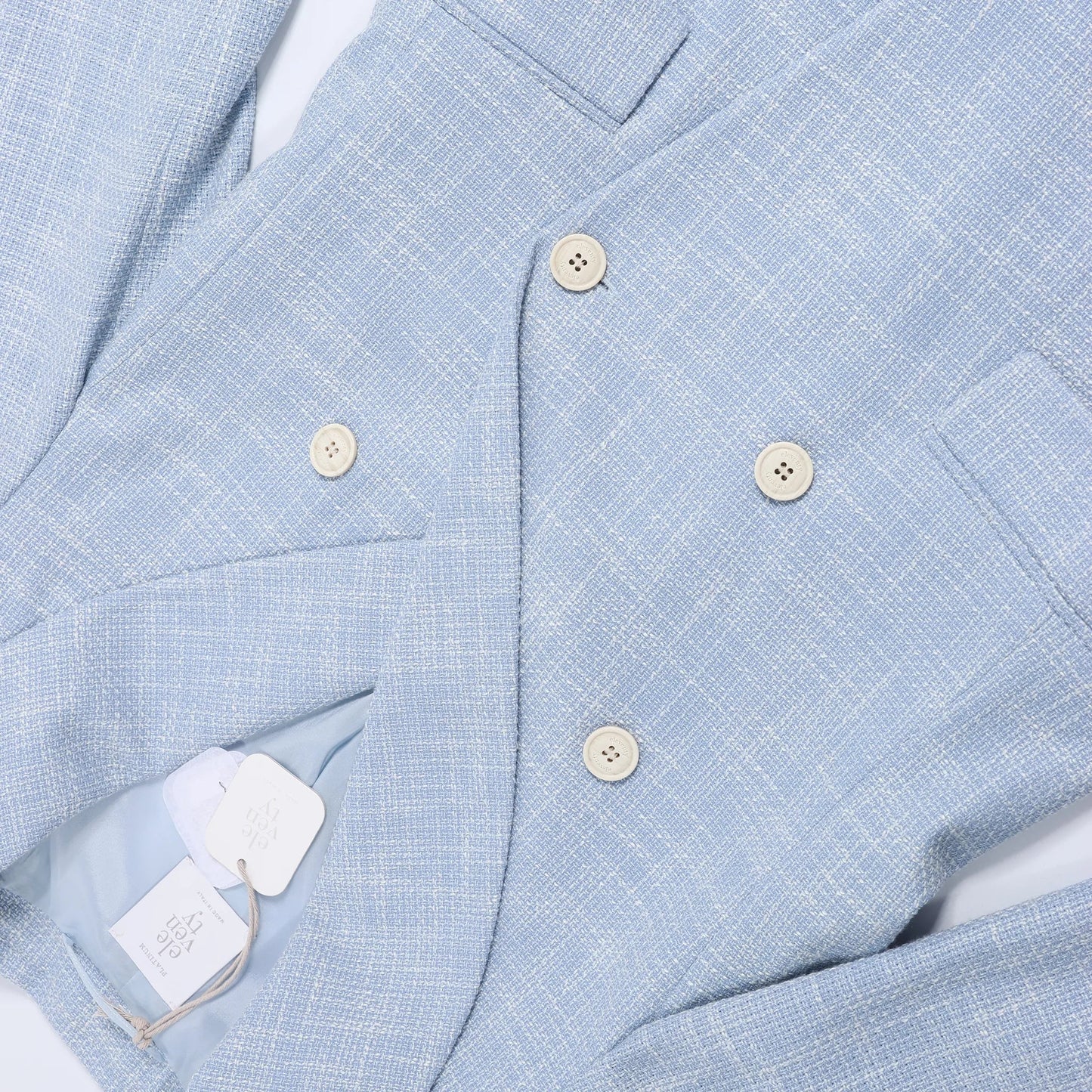 Eleventy Wool Blazer in Blue, Size 40 IT