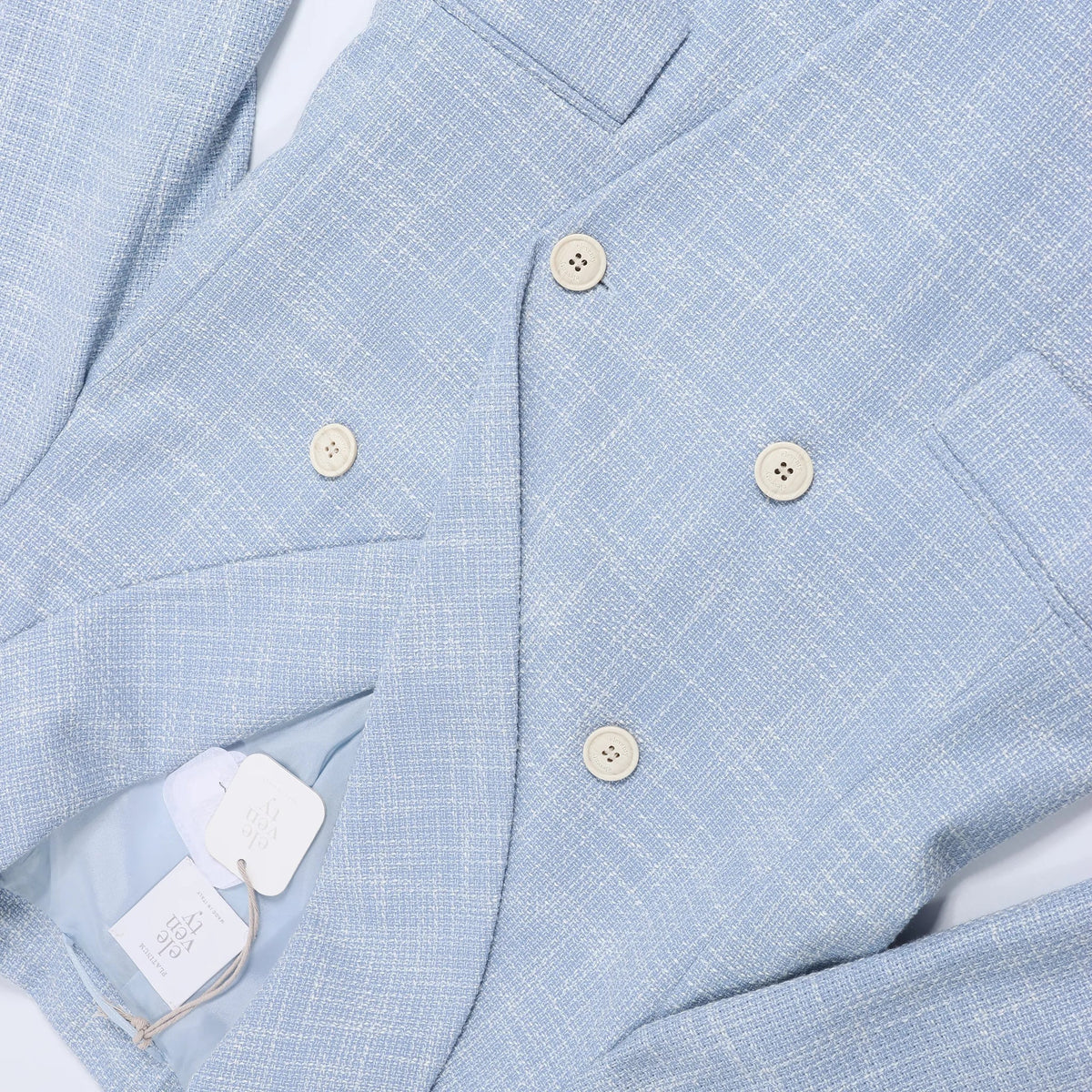 Eleventy Wool Blazer in Blue, Size 40 IT