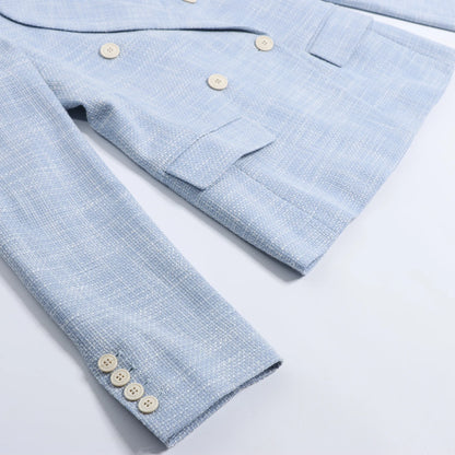 Eleventy Wool Blazer in Blue, Size 40 IT