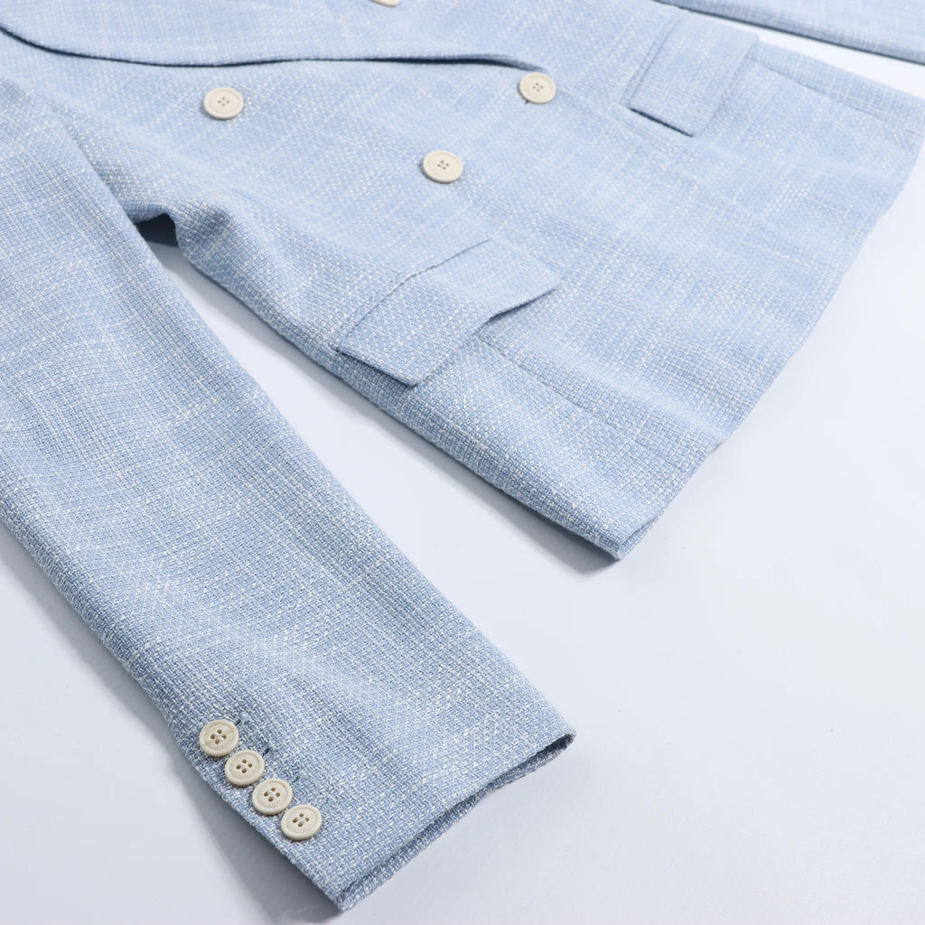 Eleventy Wool Blazer in Blue, Size 40 IT