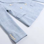 Eleventy Wool Blazer in Blue, Size 40 IT