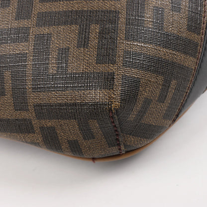 Fendi Diagonal Bi-Color Belt Bag in Tobacco Moro Sand Black