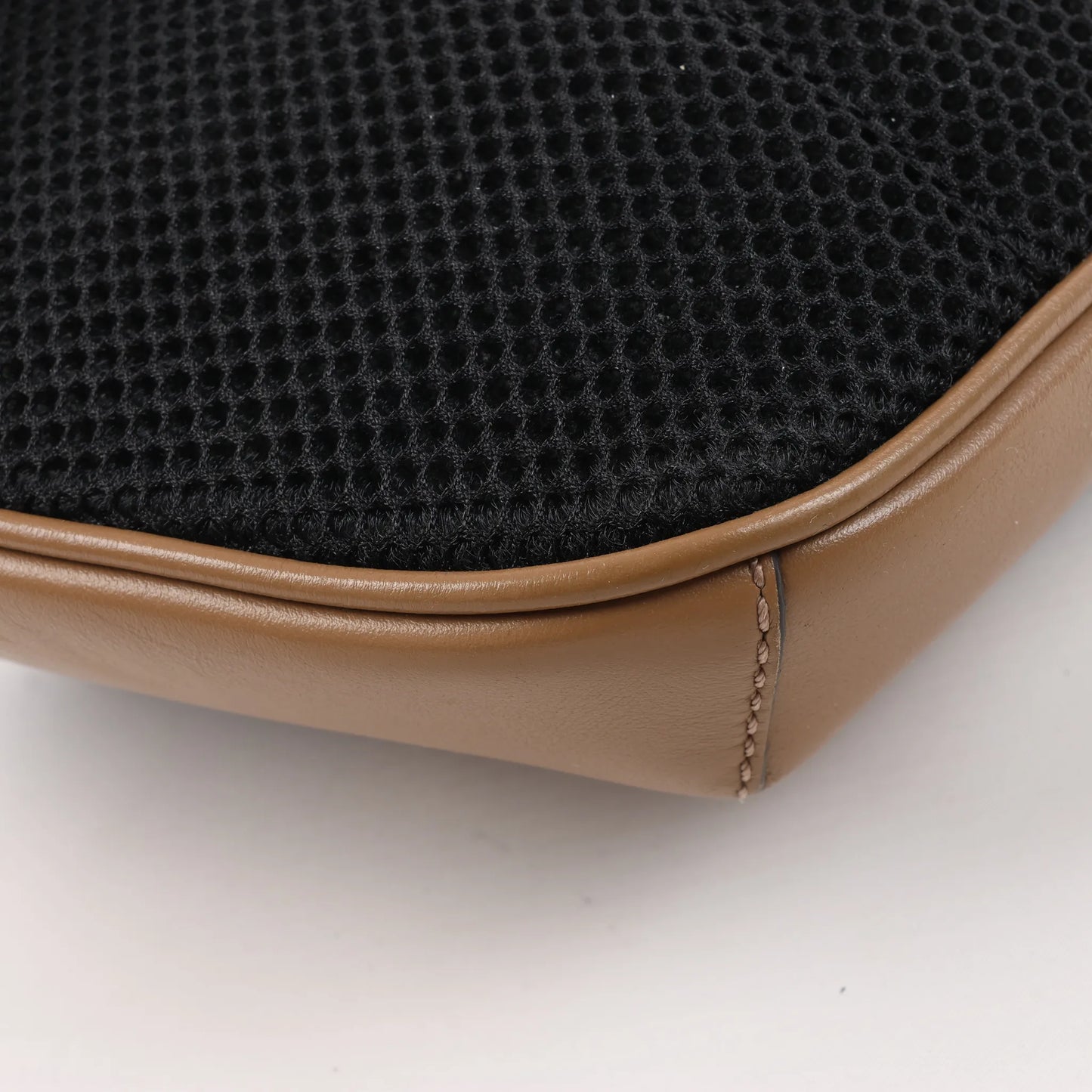 Fendi Diagonal Bi-Color Belt Bag in Tobacco Moro Sand Black