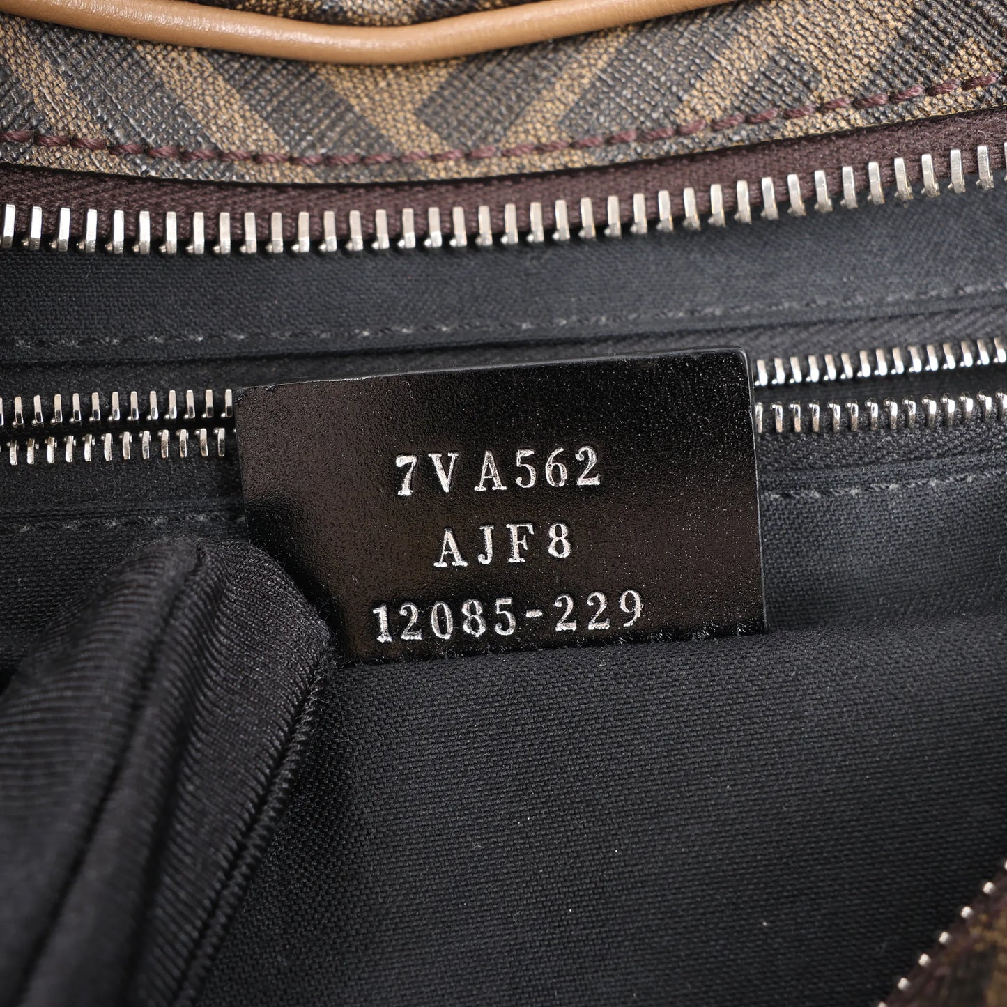 Fendi Diagonal Bi-Color Belt Bag in Tobacco Moro Sand Black