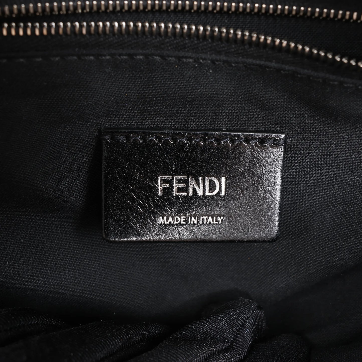 Fendi Diagonal Bi-Color Belt Bag in Tobacco Moro Sand Black