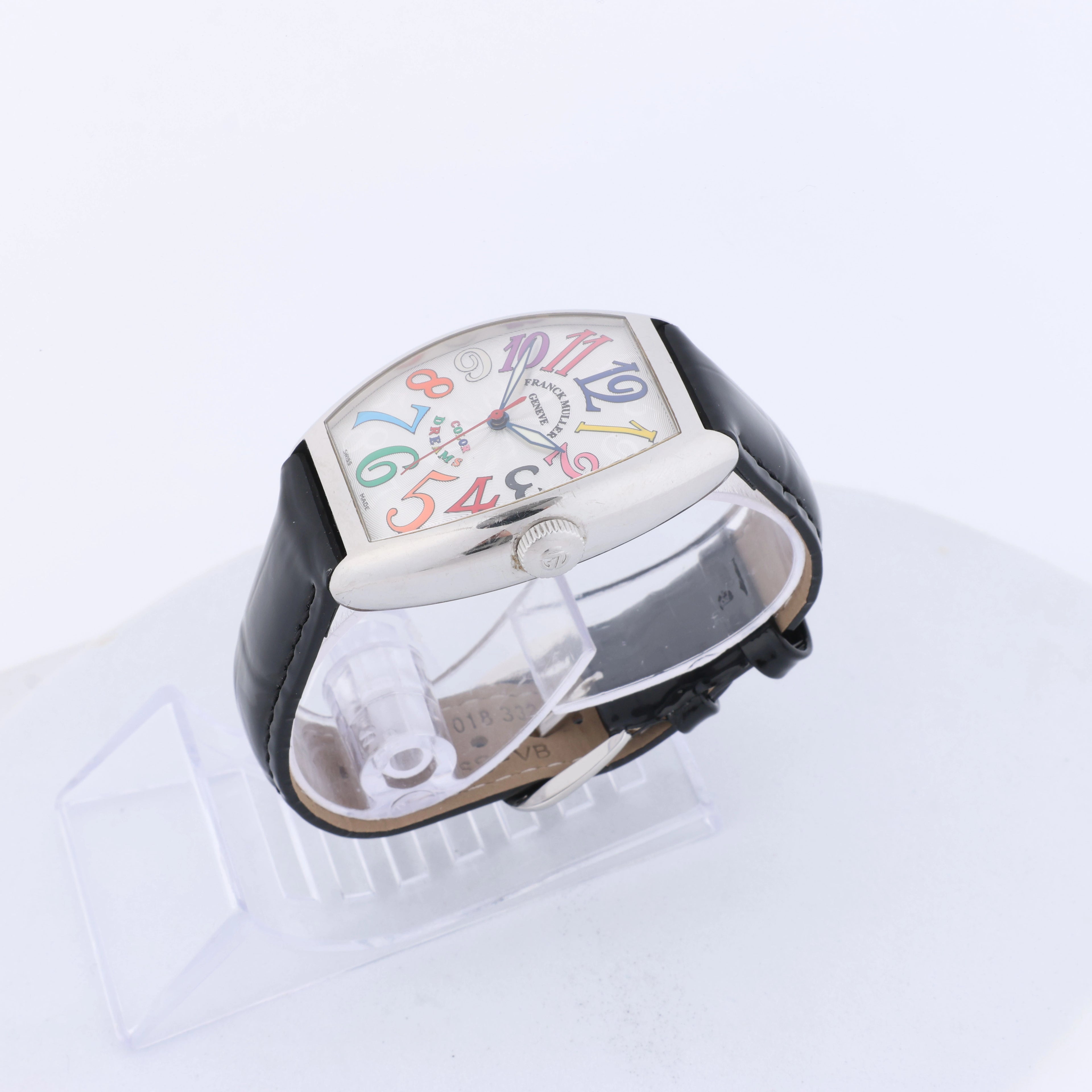 Reloj Franck Muller Tonneau Curvex 722 SS QZ con esfera azul