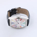 Reloj Franck Muller Tonneau Curvex 722 SS QZ con esfera azul