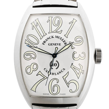 Franck Muller Casablanca 8880C 1212 SS QZ Watch with White Dial