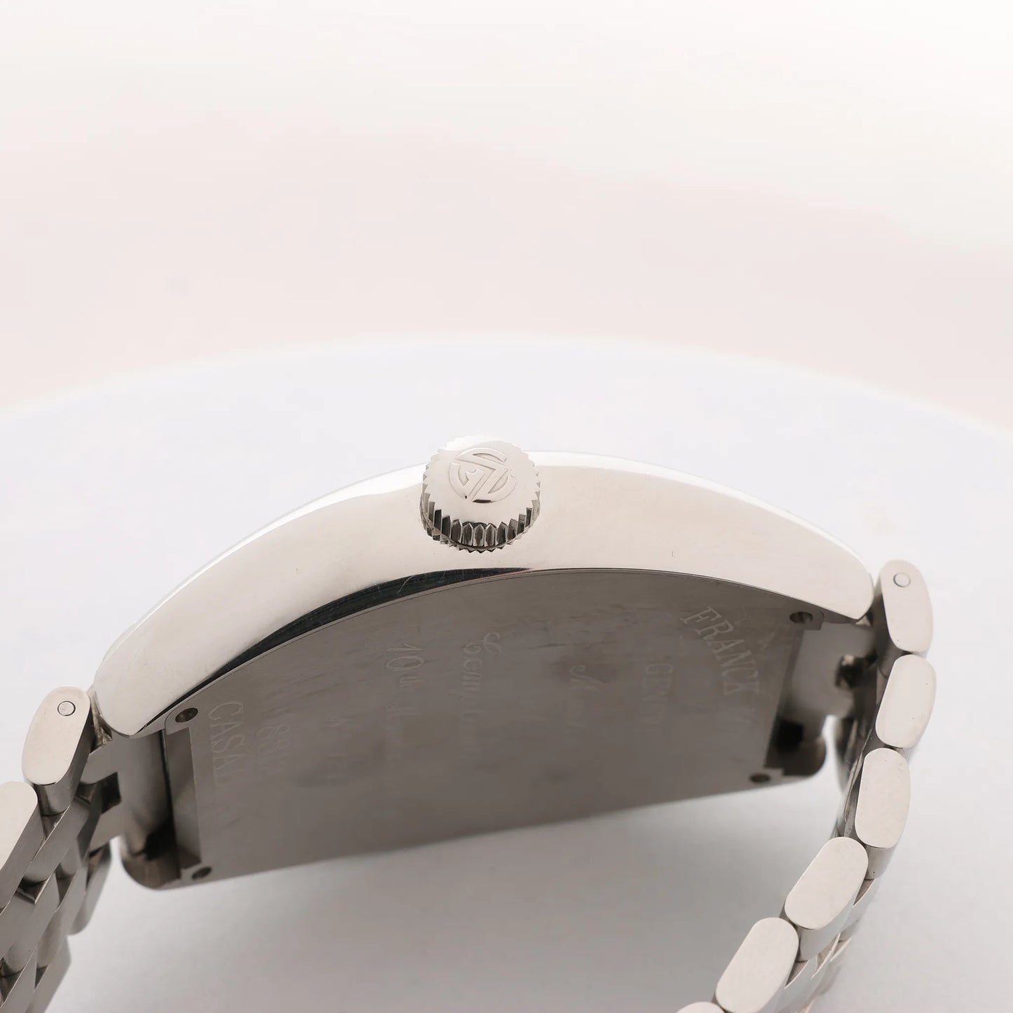 Franck Muller Casablanca 8880C 1212 SS QZ Watch with White Dial