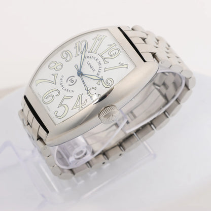 Franck Muller Casablanca 8880C 1212 SS QZ Watch with White Dial