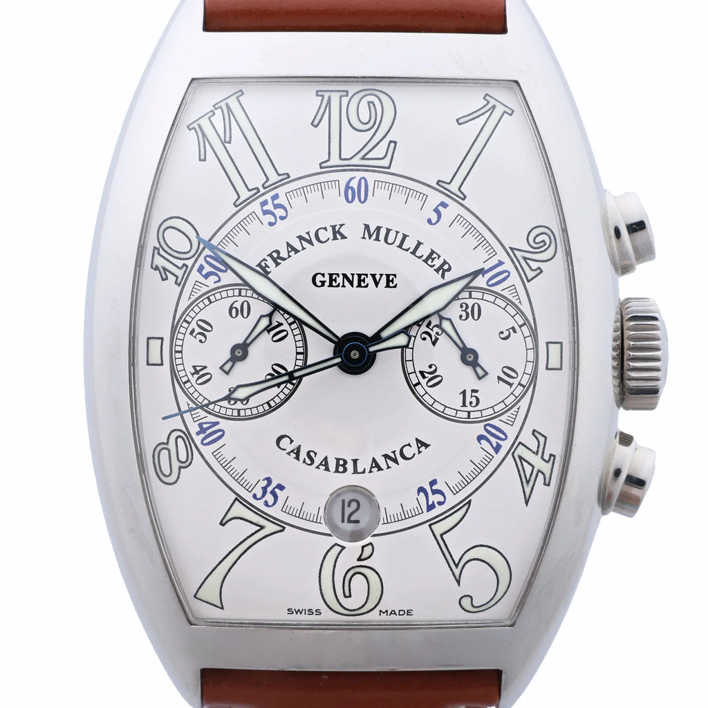 Reloj Franck Muller Tonneau Curvex 722 SS QZ con esfera azul