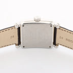 Franck Muller Conquistador 10002MQZ #10 Leather x SS QZ Watch with Brown Dial
