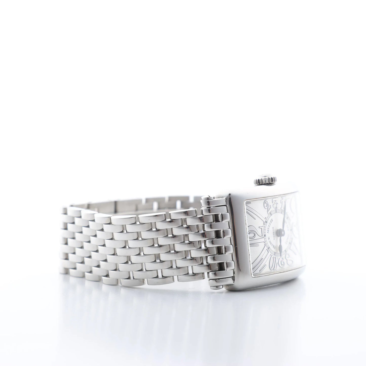 Franck Muller Long Island 902QZ 256 SS QZ Silver-Face Watch