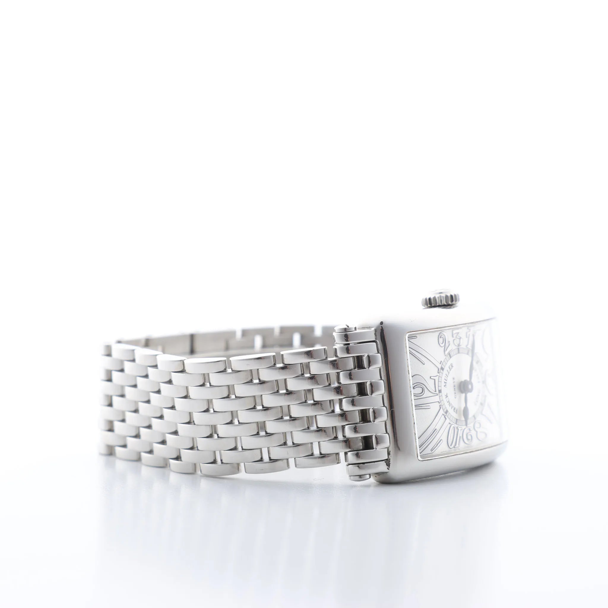 Franck Muller Long Island 902QZ 256 SS QZ Silver-Face Watch
