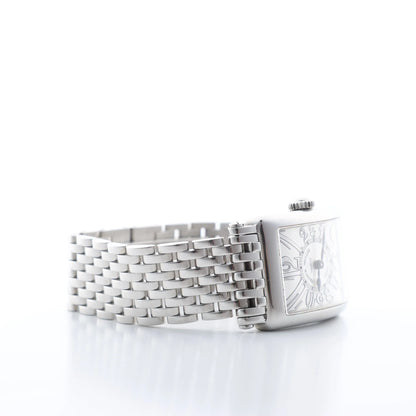 Franck Muller Long Island 902QZ 256 SS QZ Silver-Face Watch