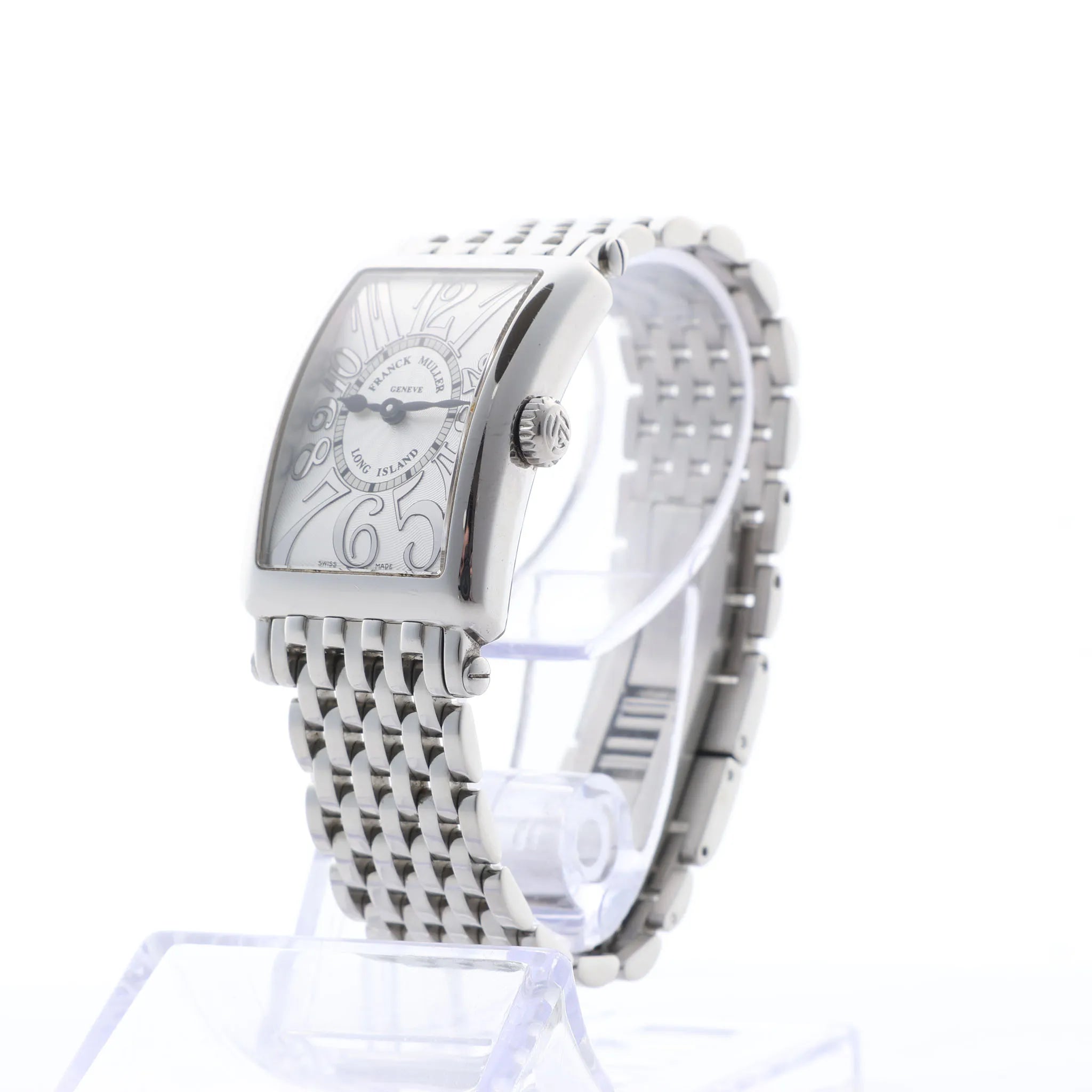 Franck Muller Long Island 902QZ 256 SS QZ Silver-Face Watch
