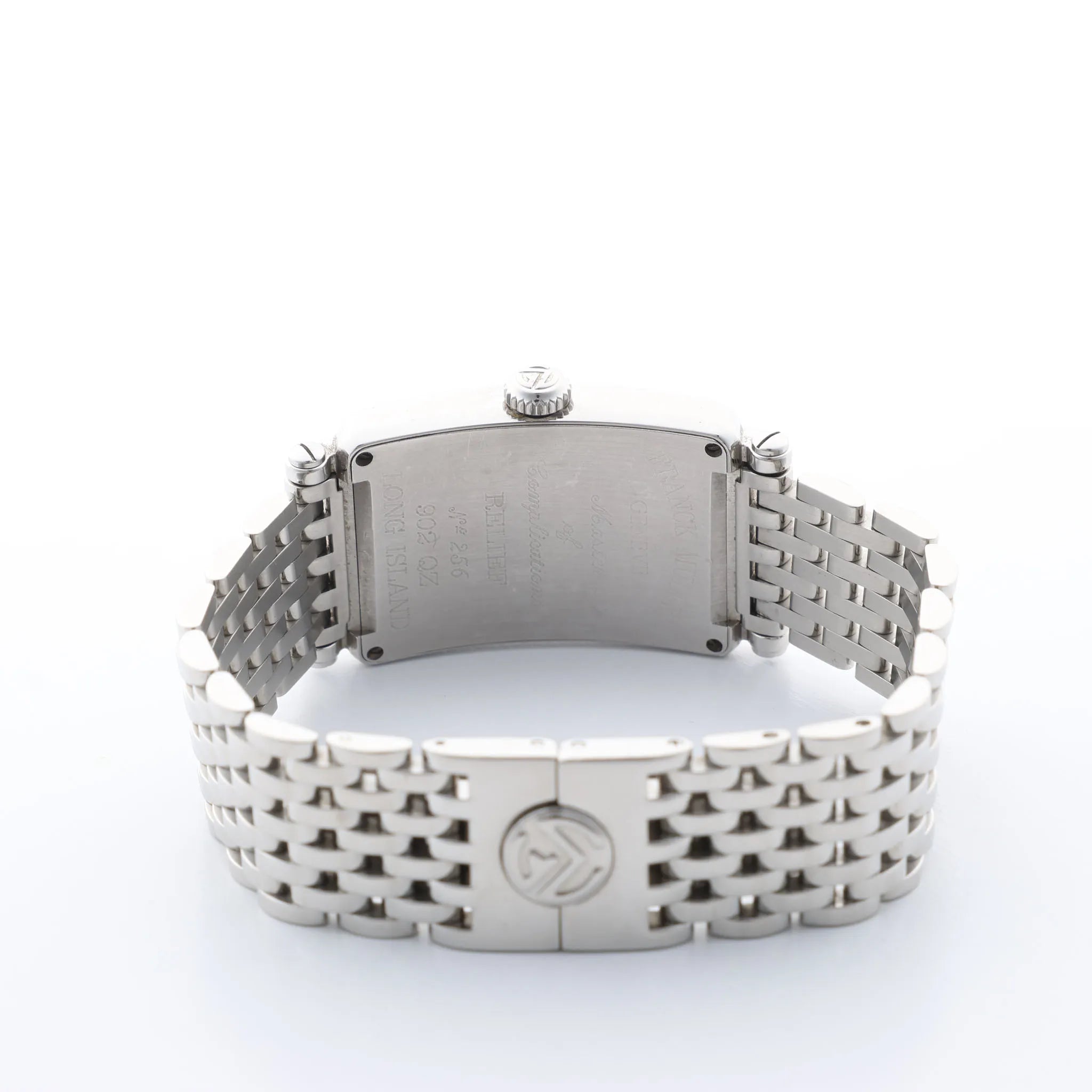 Franck Muller Long Island 902QZ 256 SS QZ Silver-Face Watch