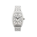 Franck Muller Tonneau Curvex 1752QZREL 1450 SS QZ Watch with WhiteDial