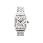 Franck Muller Tonneau Curvex 1752QZREL 1450 SS QZ Watch with WhiteDial