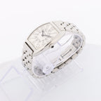 Franck Muller Tonneau Curvex 1752QZREL 1450 SS QZ Watch with WhiteDial