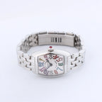 Reloj Franck Muller Tonneau Curvex 722 SS QZ con esfera azul