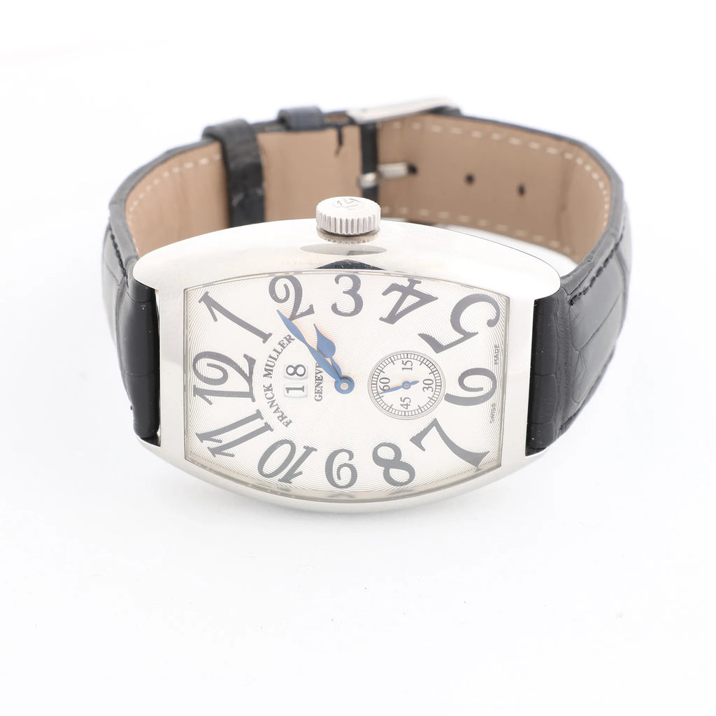 Franck Muller Tonneau Curvex 6850S6GG 445 SS AT Watch with White Dial