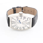 Franck Muller Tonneau Curvex 6850S6GG 445 SS AT Watch with White Dial