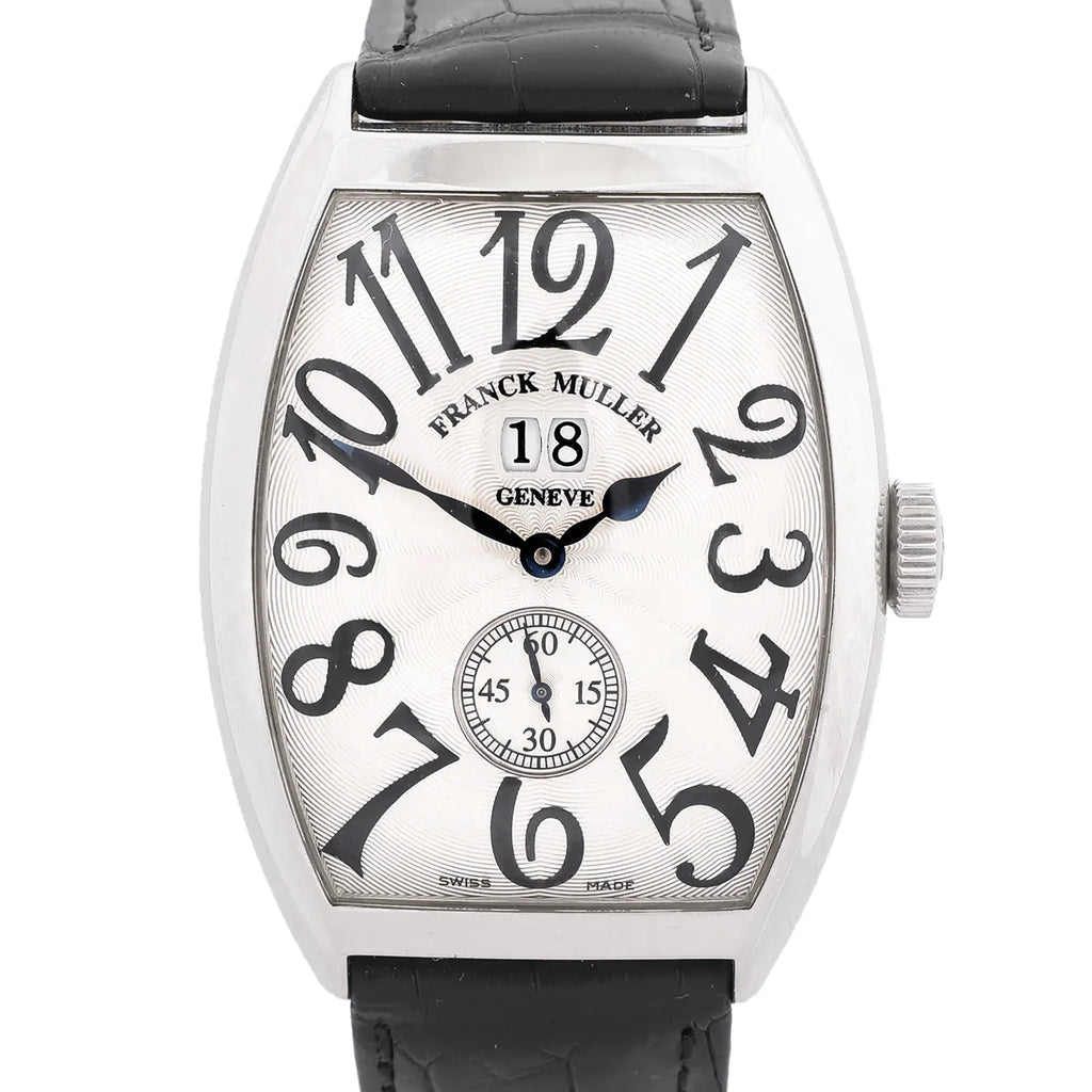 Franck Muller Tonneau Curvex 6850S6GG 445 SS AT Watch with White Dial