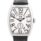 Franck Muller Tonneau Curvex 6850S6GG 445 SS AT Watch with White Dial
