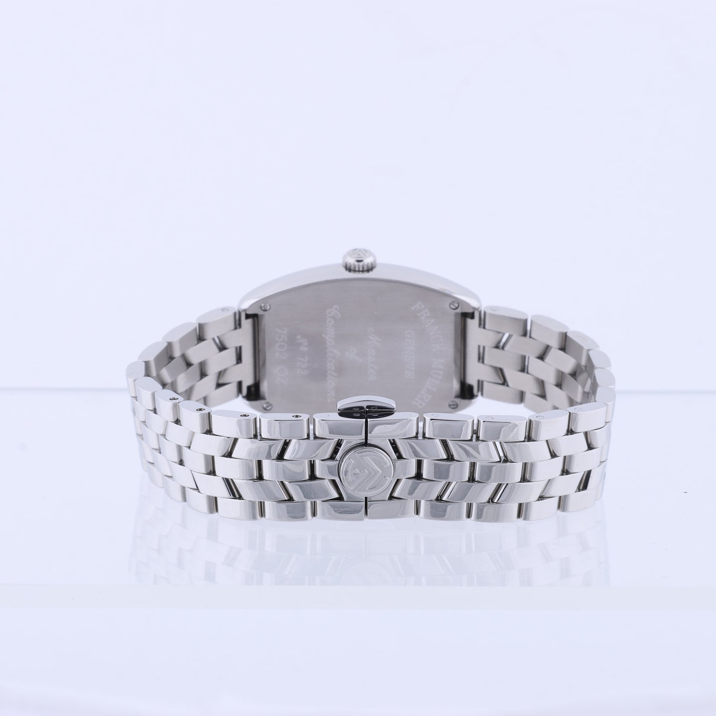 Franck Muller Tonneau Curvex 722 SS QZ Blue-Face Watch