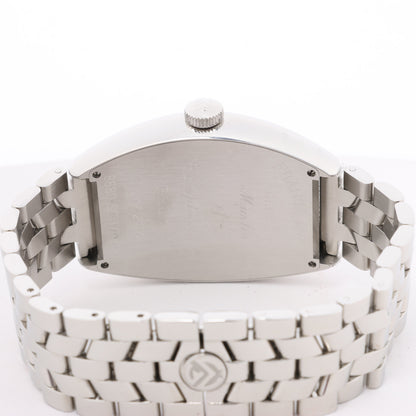 Franck Muller Tonneau Curvex Reliefs 8880SCDT REL 230 SS SS AT Uhr mit schwarzem Zifferblatt