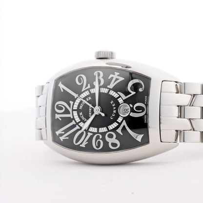 Franck Muller Tonneau Curvex reliefs 8880SCDT REL 230 SS SS AT Black Dial Watch