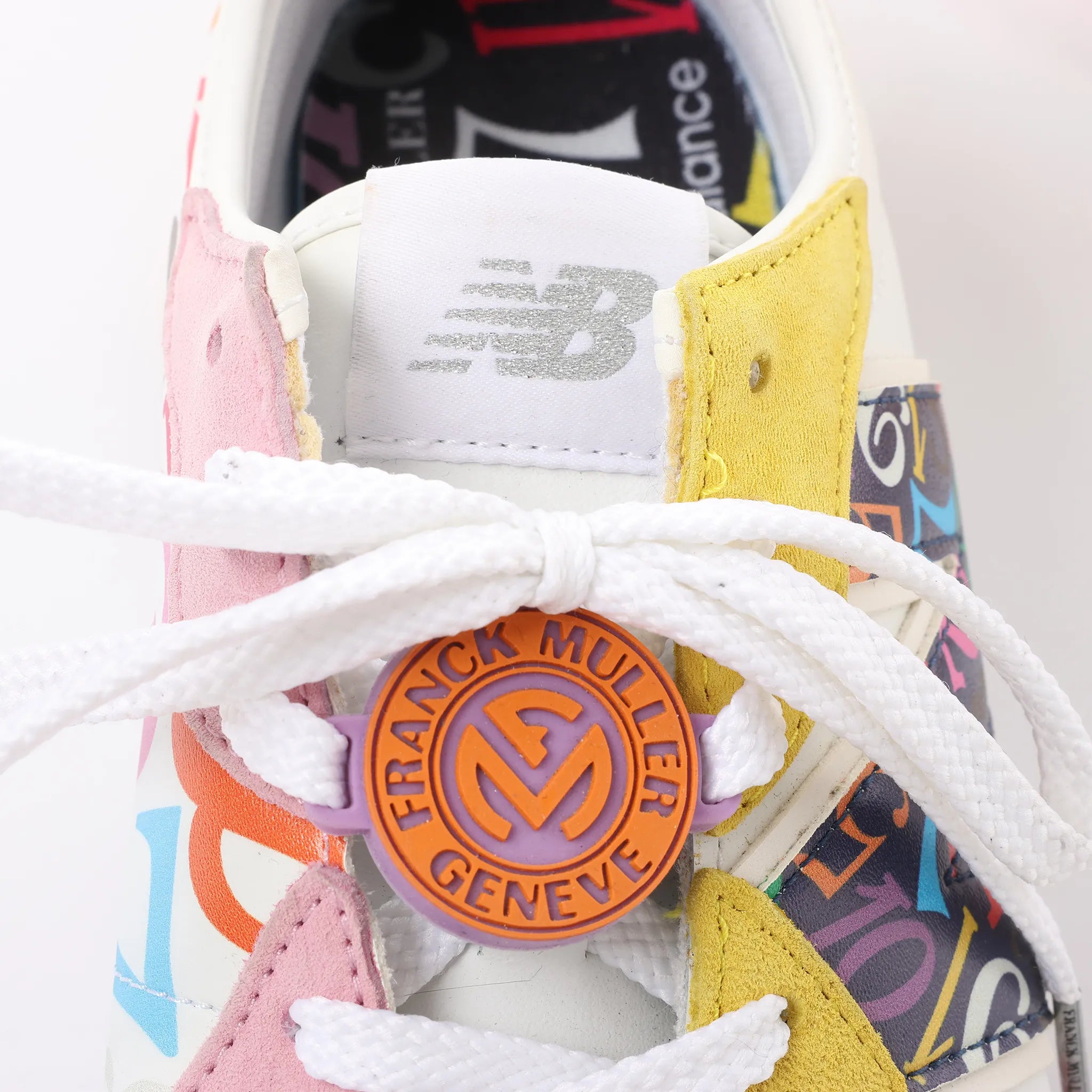 FRANCK MULLER x NEW BALANCE Leather Sneakers in Multicolor MS327FMB, Size 44.5 EU