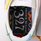 FRANCK MULLER x NEW BALANCE Leather Sneakers in Multicolor MS327FMB, Size 44.5 EU