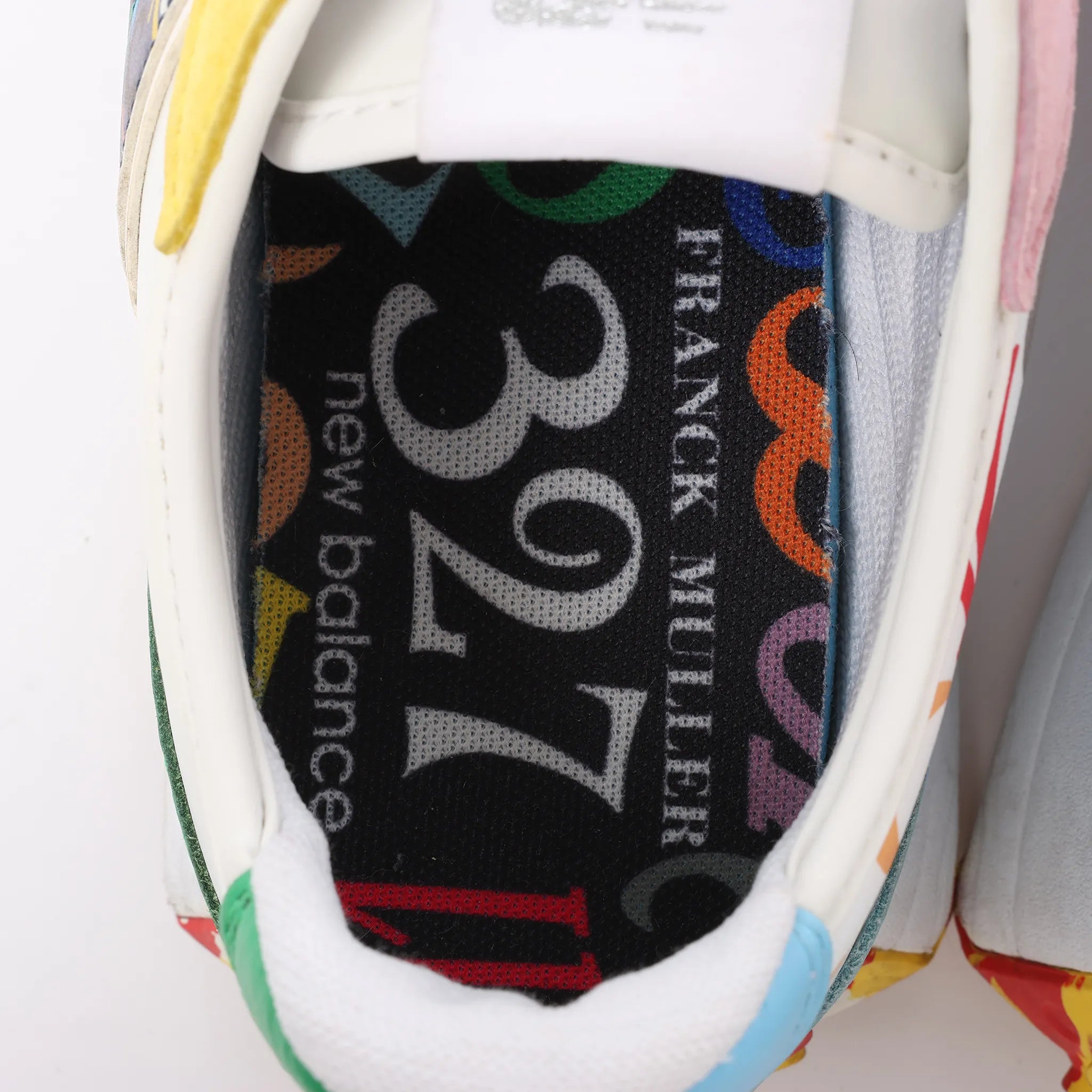 FRANCK MULLER x NEW BALANCE Leather Sneakers in Multicolor MS327FMB, Size 44.5 EU