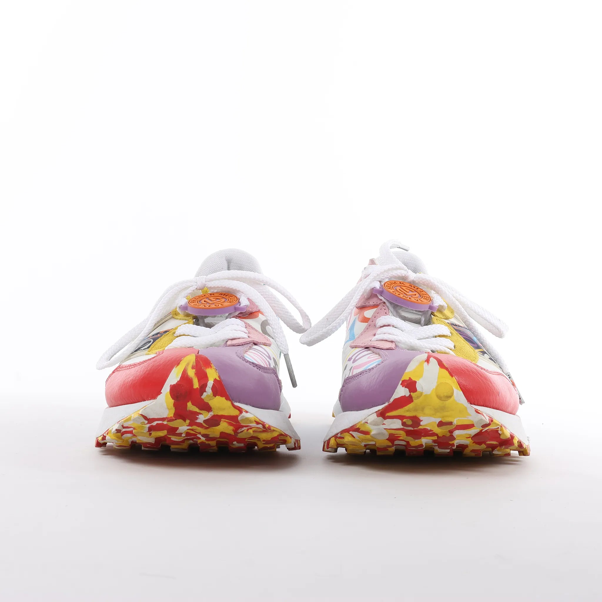 FRANCK MULLER x NEW BALANCE Leather Sneakers in Multicolor MS327FMB, Size 44.5 EU