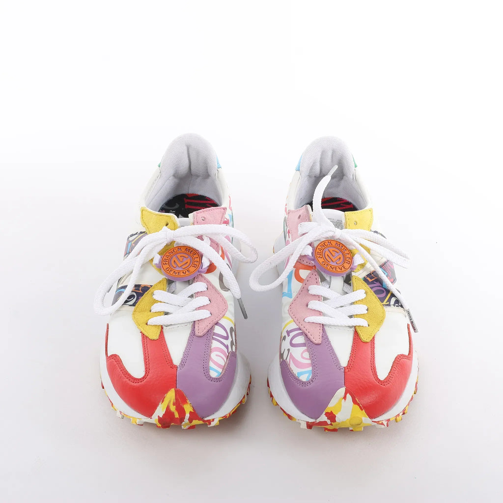 FRANCK MULLER x NEW BALANCE Leather Sneakers in Multicolor MS327FMB, Size 44.5 EU