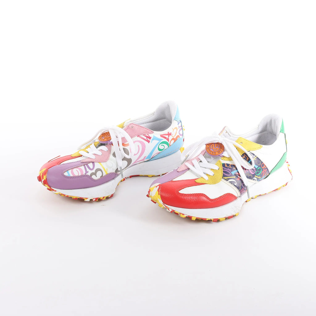 FRANCK MULLER x NEW BALANCE Leather Sneakers in Multicolor MS327FMB, Size 44.5 EU
