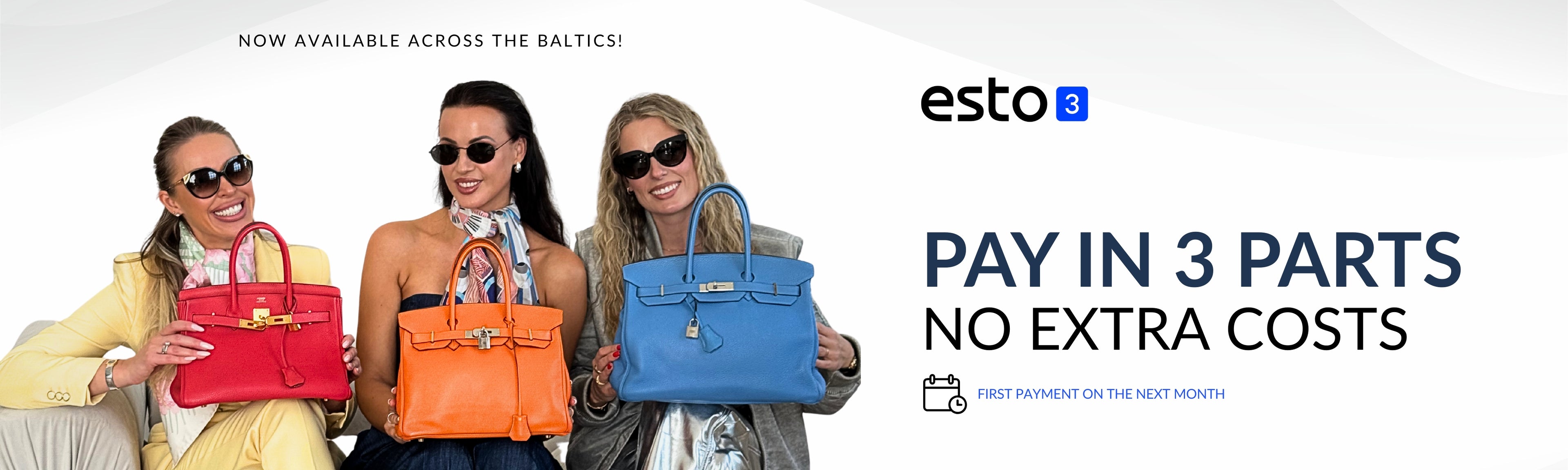 Luxury handbags on display for Fashion Fox Daily Designer Drops campaign promoting authenticated designer pieces with worldwide shipping.