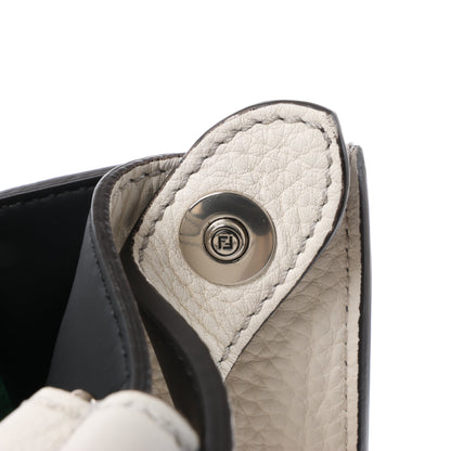 Fendi Peek-a-boo X-light Leather Handbag in White 7VA448