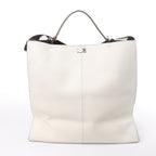 Fendi Peek-a-boo X-light Leather Handbag in White 7VA448