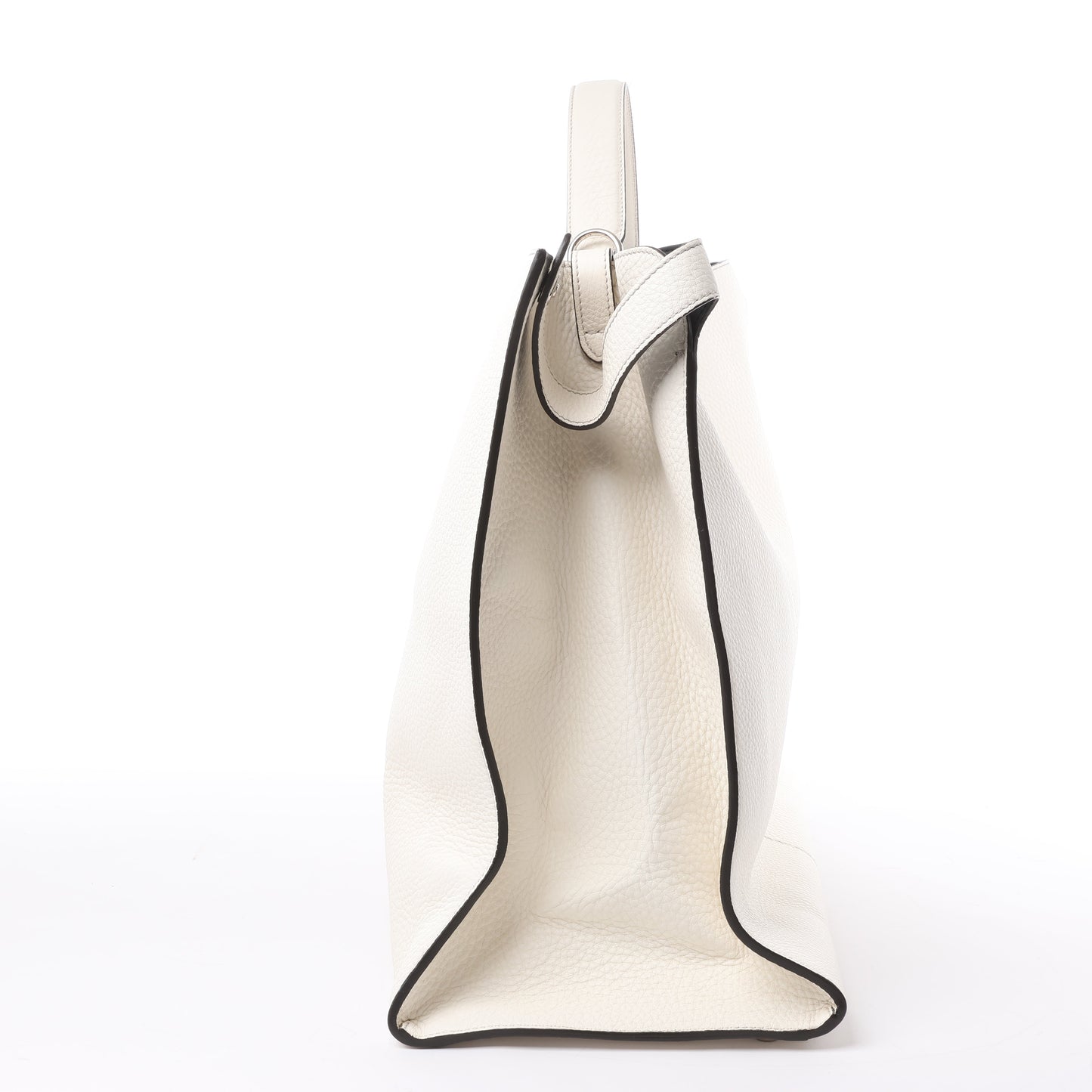 Fendi Peek-a-boo X-light Leather Handbag in White 7VA448