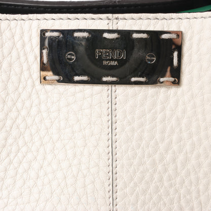 Fendi Peek-a-boo X-light Leather Handbag in White 7VA448
