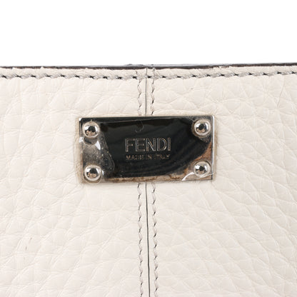 Fendi Peek-a-boo X-light Leather Handbag in White 7VA448