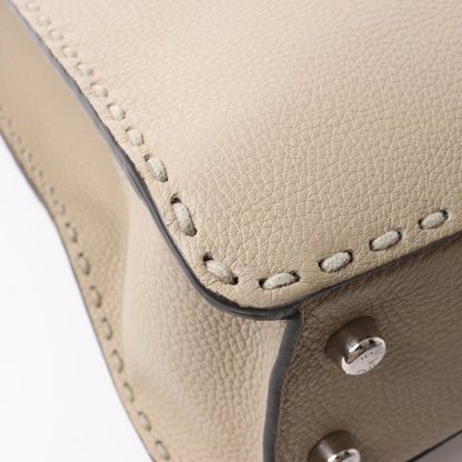 Fendi Peek-a-boo X-light  ICU Co., Ltd. Leather Handbag in Beige 7VA528