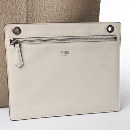 Fendi Peek-a-boo X-light  ICU Co., Ltd. Leather Handbag in Beige 7VA528