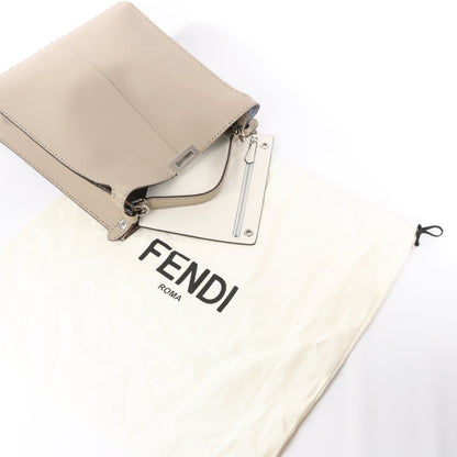 Fendi Peek-a-boo X-light  ICU Co., Ltd. Leather Handbag in Beige 7VA528