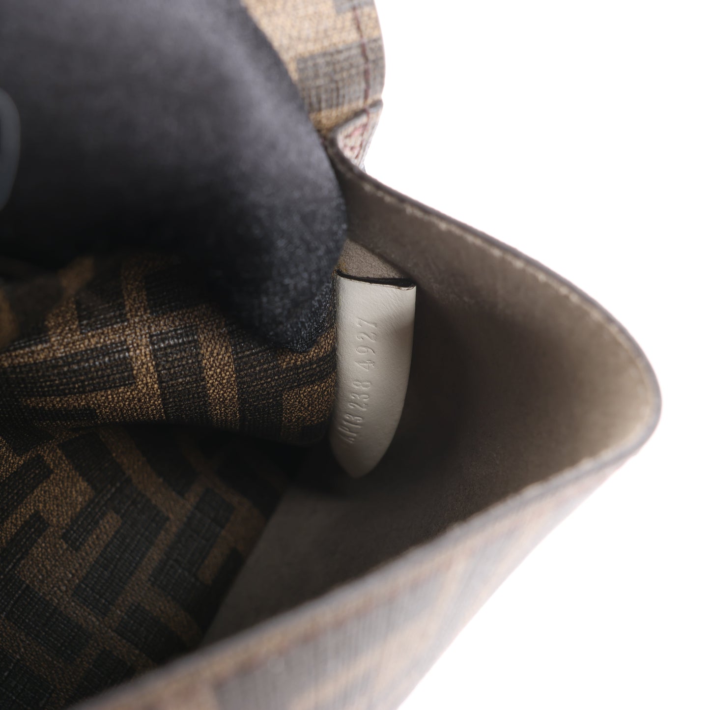 Fendi Peek-a-boo X-light  ICU Co., Ltd. Leather Handbag in Beige 7VA528