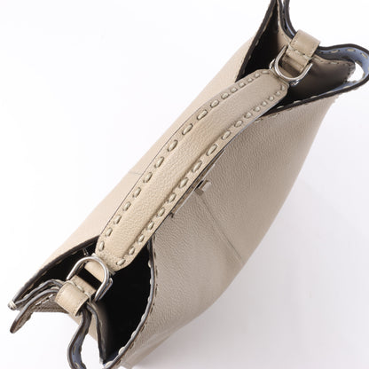 Fendi Peek-a-boo X-light  ICU Co., Ltd. Leather Handbag in Beige 7VA528