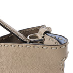 Fendi Peek-a-boo X-light  ICU Co., Ltd. Leather Handbag in Beige 7VA528